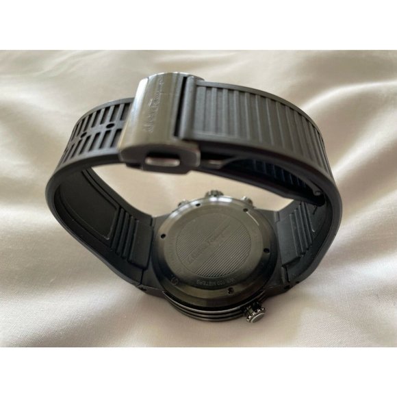 Salvatore Ferragamo Men Wristwatch Black PVD Coated Stainless Steel F-80 Pilot main image 11